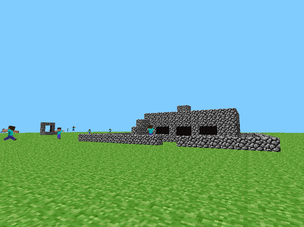 A screenshot of ez's oldest Minecraft world in rd-132328