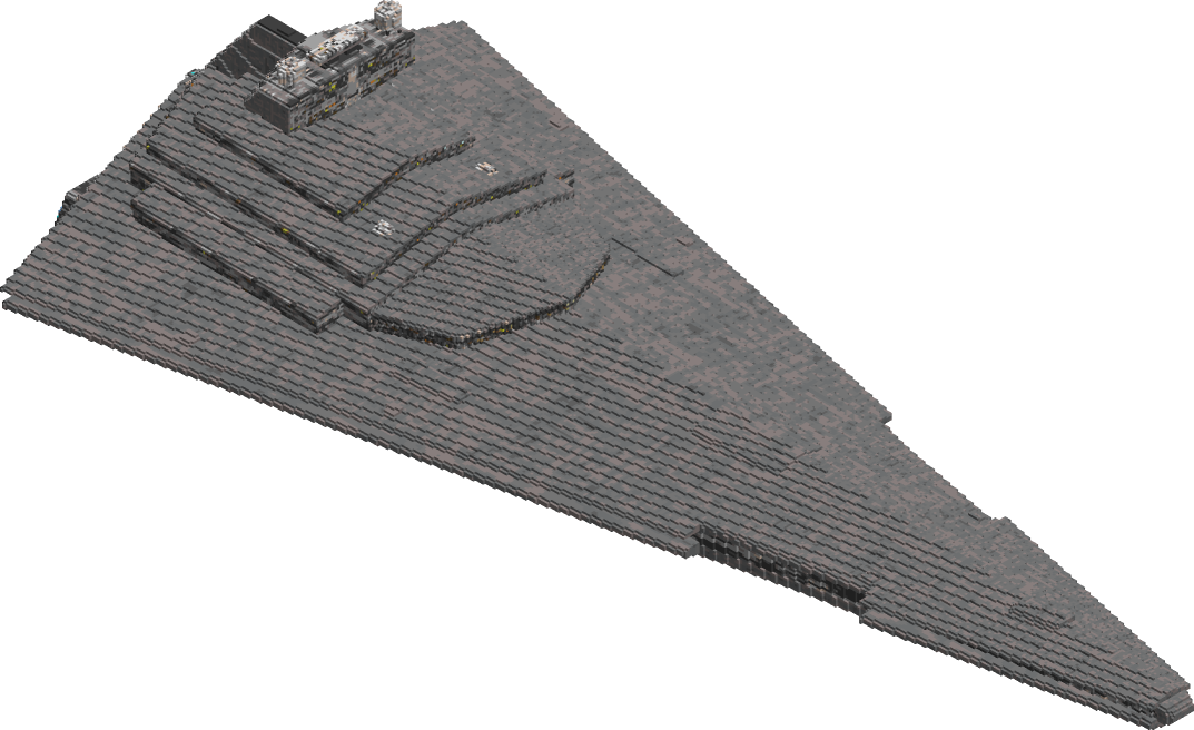 An isometric render of the smaller star destroyer map made by osici