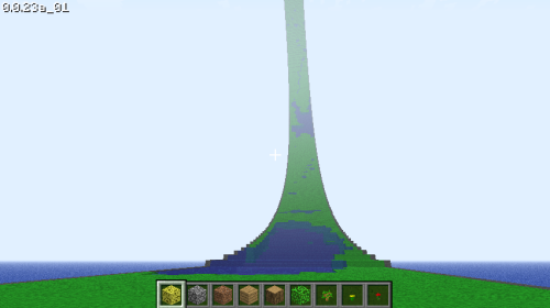 Ringworld/halo map created by osici using Omen 0.5.0. The halo is made of green cloth and stationary water.