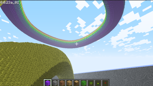 Exterior of rainbow and sponge tunnels