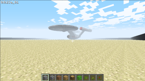 The Enterprise, but viewed from further away.